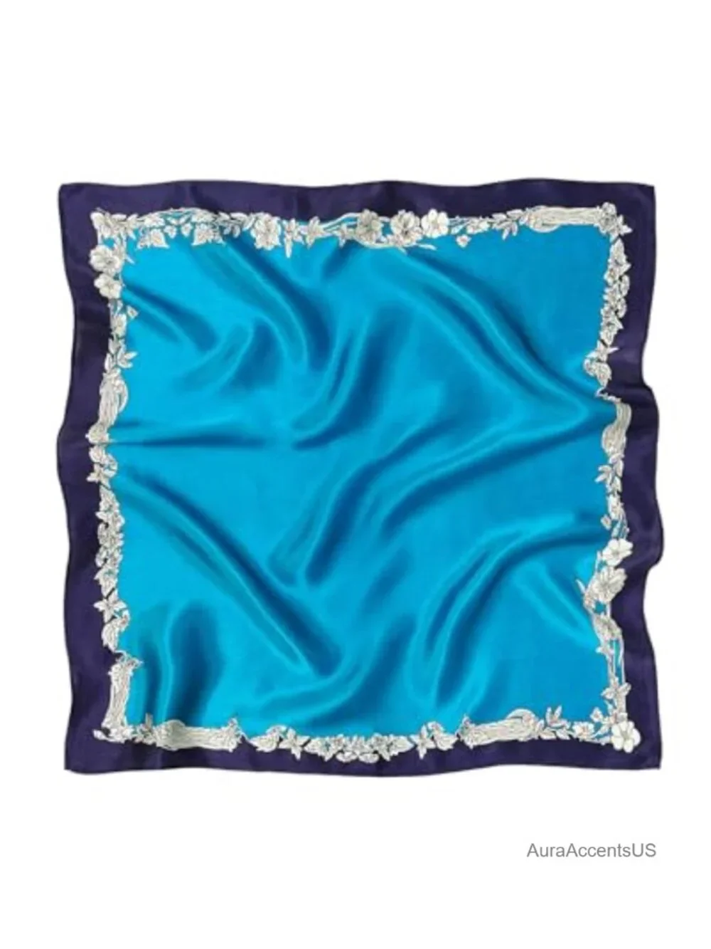 100% Mulberry Silk Lightweight Square Scarf Gift Packed